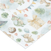 Handgeschilderde Verjaardags Dinos Tafel Runner Medium Tafelloper (Hoek)