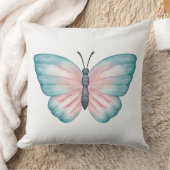 Handgeschilderde vlinderprint kussen (Deken)