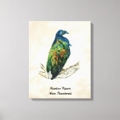 Handgeschilderde Vogelprint op Canvas (Voorkant)