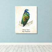 Handgeschilderde Vogelprint op Canvas Afdruk (Insitu (Houten vloer))