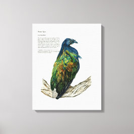 Handgeschilderde Vogelprint op Canvas Afdruk