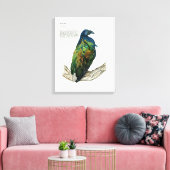 Handgeschilderde Vogelprint op Canvas Afdruk (Insitu (Woonkamer))