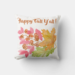 Handgeschilderde Waterverf Autumn Leaves Sierkusse Kussen