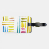 handgeschilderde waterverf bagagelabel (Achterkant horizontaal)