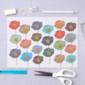 Handgeschilderde waterverf bloemen decoupage craft tissuepapier (Craft)