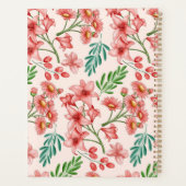Handgeschilderde Waterverf Bloempatroon-54098 Planner (Achterkant)