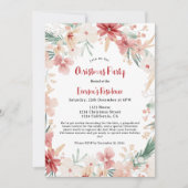 Handgeschilderde Waterverf botanische kerstfeest Kaart (Voorkant)