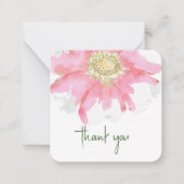 Handgeschilderde Waterverf Flower | Custom Bedankt Notitiekaartje (Voorkant)