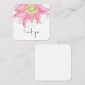 Handgeschilderde Waterverf Flower | Custom Bedankt Notitiekaartje (Voorkant / Achterkant)