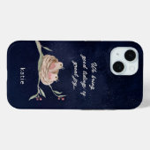 Handgeschilderde Waterverf getijdentekens van grot Case-Mate iPhone Case (Achterkant (horizontaal))