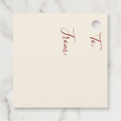 Handgeschilderde Waterverf laat appels Rosh Hashan Bedankjes Labels (Achterkant)