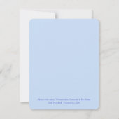 Handgeschilderde Waterverf Lavendel Bloemen BEDANK Notitiekaartje (Achterkant)