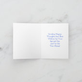 Handgeschilderde Waterverf Lavendel Bloemen VERJAA Notitiekaartje (Binnen)