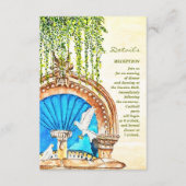 Handgeschilderde Waterverf Mexicaanse bruiloft det Informatiekaartje (Voorkant)