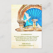 Handgeschilderde Waterverf Mexicaanse bruiloft det Informatiekaartje (Achterkant)