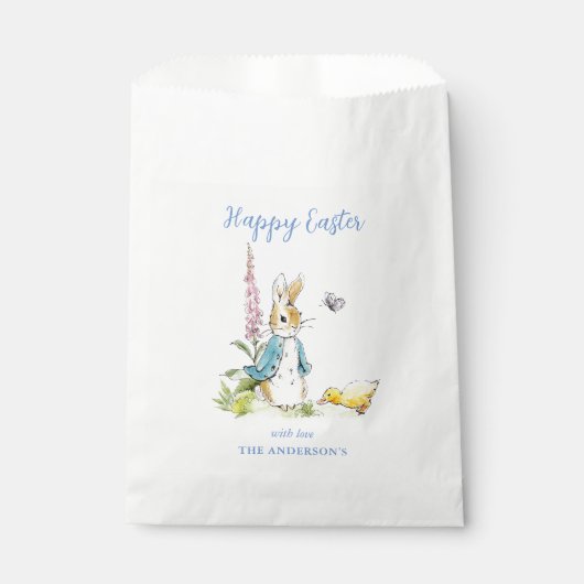 Handgeschilderde waterverf Peter Rabbit Easter Bedankzakje (Voorkant)
