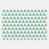 Handgeschilderde Waterverf Pine krans rode bessen Inpakpapier Vel (Voorkant 2)