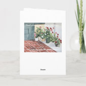 HANDGESCHILDERDE WATERVERF SPECIALE VRIEND VERJAAR KAART (Achterkant)