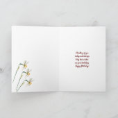 HANDGESCHILDERDE WATERVERF SPECIALE VRIEND VERJAAR KAART (Binnen)