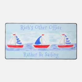 Handgeschilderde Waterverf zeilboten Liever Zeilen Bureaumat
