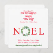 Handgeschilderde Winter Krans PERSONALISEREN Kaart (Voorkant / Achterkant)