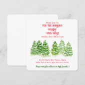 Handgeschilderde winterbomen PERSONALISEREN Kaart (Voorkant / Achterkant)