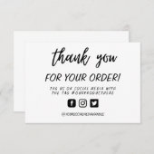 Handgeschreven Aangepast Hartelijk dank voor mediu (Voorkant / Achterkant)