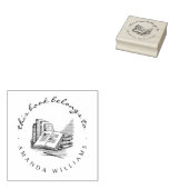  handgeschreven aangepaste bibliotheken rubberstempel (Gestempeld)