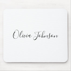 Handgeschreven aangepaste naam zwarte witte Muisma Muismat