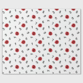 Handgeschreven aantalpatroon cadeaupapier (Vlak)