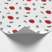 Handgeschreven aantalpatroon cadeaupapier (Hoek)