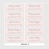 Handgeschreven Adresetiketten voor weduwschappen m Sticker (Vel)