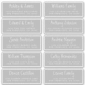 Handgeschreven Adresetiketten voor weduwschappen m Sticker (Voorkant)