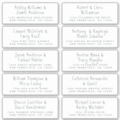 Handgeschreven Adresetiketten voor weduwschappen m Sticker (Voorkant)