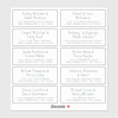 Handgeschreven Adresetiketten voor weduwschappen m Sticker (Vel)