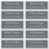 Handgeschreven Adresetiketten voor weduwschappen m Sticker (Voorkant)