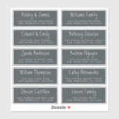 Handgeschreven Adresetiketten voor weduwschappen m Sticker (Vel)