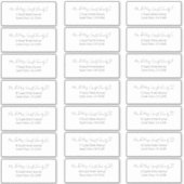 Handgeschreven Adresetiketten voor weduwschappen m Sticker (Voorkant)