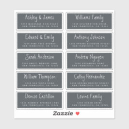 Handgeschreven Adresetiketten voor weduwschappen m Sticker