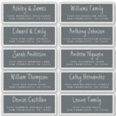 Handgeschreven Adresetiketten voor weduwschappen m Sticker (Voorkant)