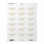 Handgeschreven | Afstudeeradreslabel Etiket (Full Sheet)