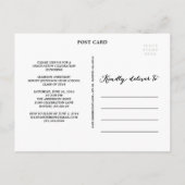 handgeschreven | Afstuderen Briefkaart uitnodiging (Achterkant)