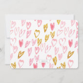 Handgeschreven Baby geboortefotopublicatiekaart Aankondiging (Achterkant)