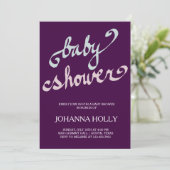 handgeschreven baby shower kaart (Staand voorkant)