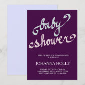 handgeschreven baby shower kaart (Voorkant / Achterkant)