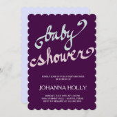 handgeschreven baby shower kaart (Voorkant / Achterkant)