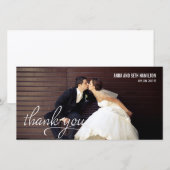 HANDGESCHREVEN bedankkaarten - Wit Bedankkaart (Voorkant / Achterkant)