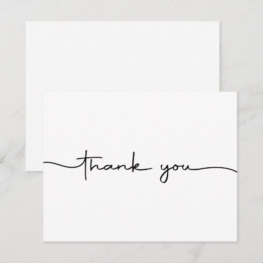 Handgeschreven Bedankt (Voorkant / Achterkant)