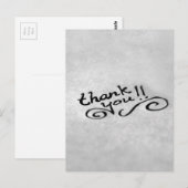 Handgeschreven Bedankt Briefkaart (Voorkant / Achterkant)