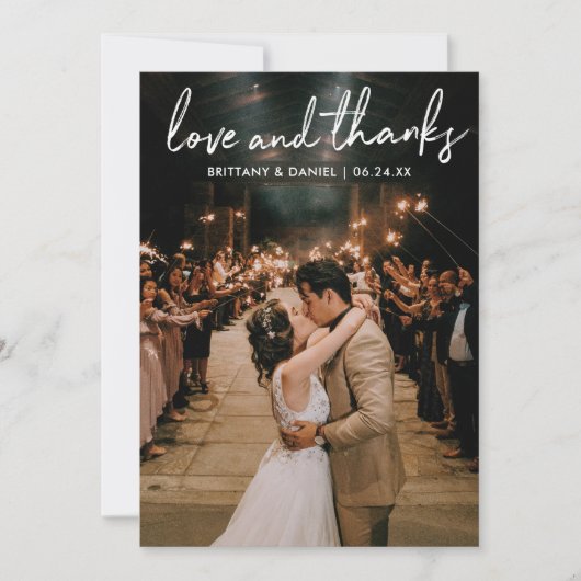 Handgeschreven Bedankt voor het handgeschreven ste (Voorkant)